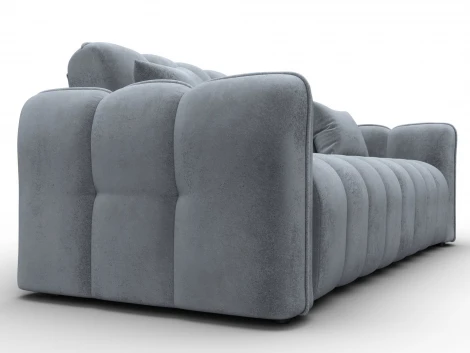 Диван-книжка Лига-112 (ДСП,ЛДСП,Велюр/Серый) Лига Диванов 136678