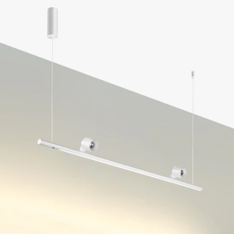 Светильник подвесной диммируемый (сенсер) Novotech Fermo 359308 OVER белый LED 14W+14W 4000K 220V (регулировка яркости, сенсорный выключатель, на тросе)