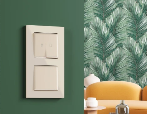 Рамка Ambrella Volt ALFA Techno (Бежевый матовый) 2-ая AF220332