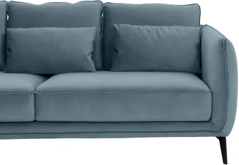 Диван Amsterdam трехместный ОГОГО (арт.342353), (Ткань/Голубой)