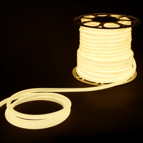 Светодиодная лента Elektrostandard LS 003 220V 9,6 IP67 Гибкий неон 9,6W 144Led 2835 круглый дневной белый, 50 м