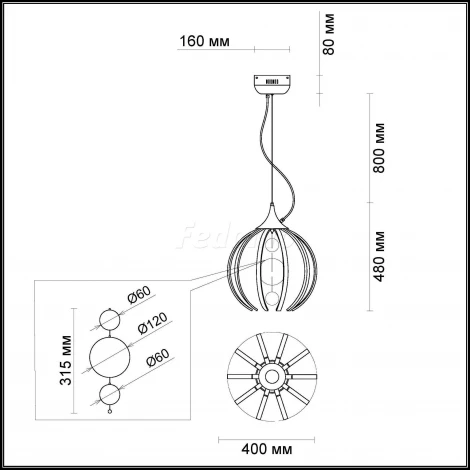 Подвесная люстра Odeon Light Nicco 4033/40L