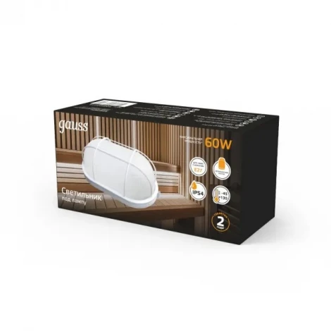 Настенно-потолочный светильник Gauss НБП 926602216 (220V, IP54)