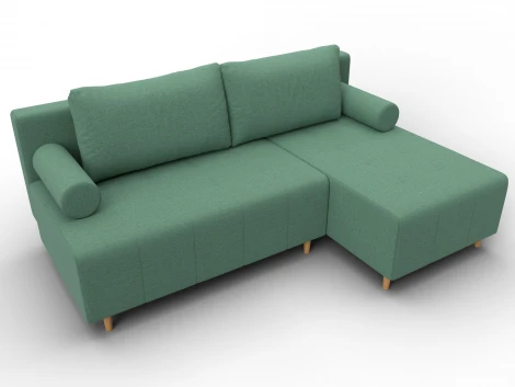 Диван угловой Лига-102 угол универсальный (ДСП,Брус,Фанера,Рогожка/Зеленый) Лига Диванов 134799