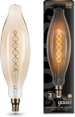 Лампочка светодиодная филаментная Gauss 156802008