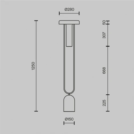 Торшер Maytoni Ikebana MOD463FL-L24BS3K