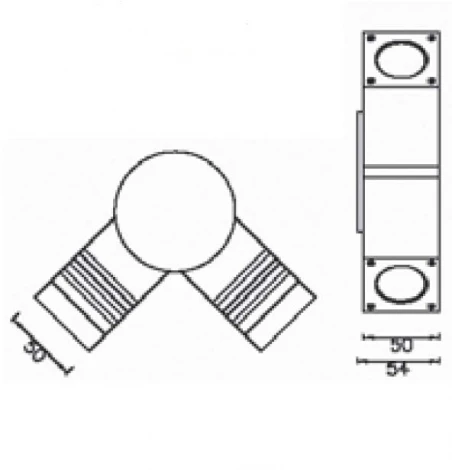 Уличный настенный светильник Oasis Light TUBE LED W78053 Gr (220V, IP44)