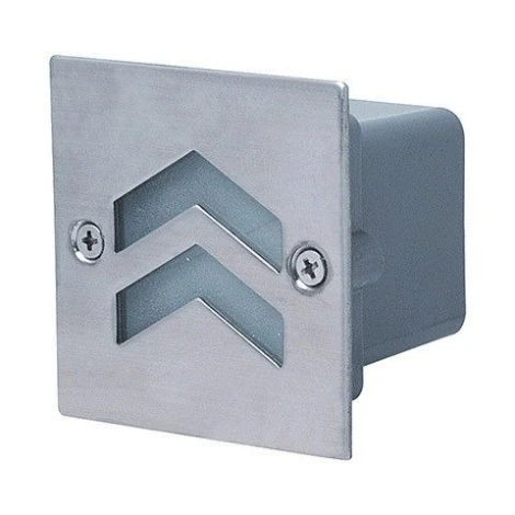 Светильник встраиваемый в стену уличный светодиодный Horoz Bor, 1 лампа, никель с белым