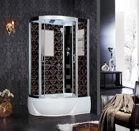 Душевая кабина Niagara Lux 7712BR хром, черный