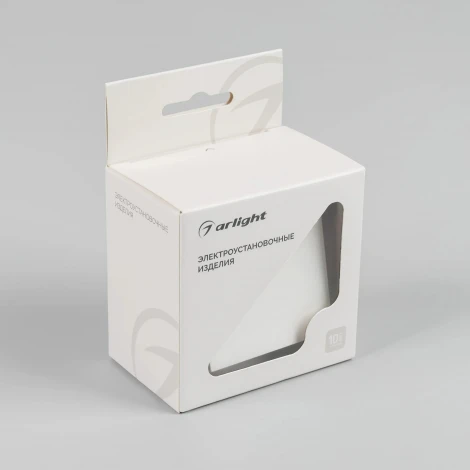 Механизм выключателя одноклавишный непроходной SWT-MK01-PL-WH-V (250V, 10A) (Arlight) 049867