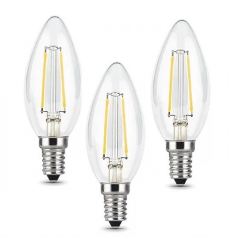 Лампочка светодиодная прозрачная E14 5W 220V 4100K Gauss Filament 103801205T