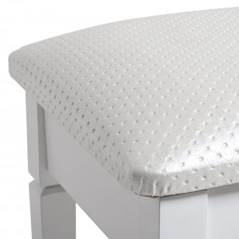 Банкетка Вивальди М с ящиком белый, ткань экокожа белый Mebelik 009389