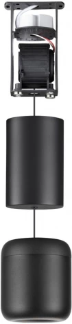 Подвесной светильник с механизмом регулировки высоты Novotech Lisse 359438 черный LED 10W 220V 3000K (на проводе, круглые)