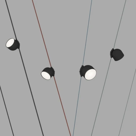 Трековый светильник низкоковольтный для ременной системы LED с голосовым управлением 48V Denkirs Belty Spot DK5642-BK (Умный дом) (умный дом - Smart Life)