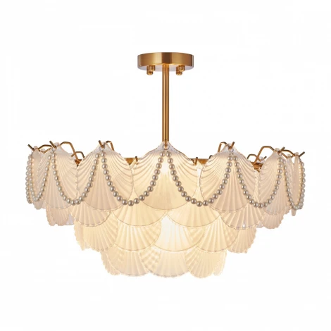 Потолочная люстра на штанге Arte Milano Rim 316008/D600 BS (220V, ракушка)