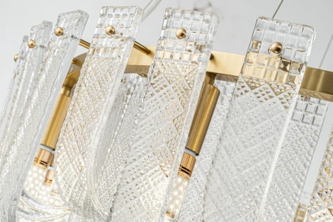 Подвесная люстра Belfast Severn 6601-800 BR CL (220V, на тросе, круглые)