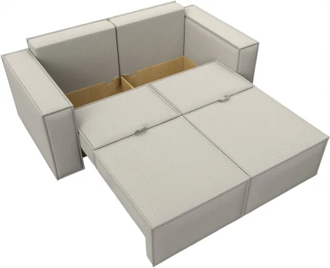 Диван прямой Куба мини (Бежевый/Рогожка) Лига Диванов арт.121889