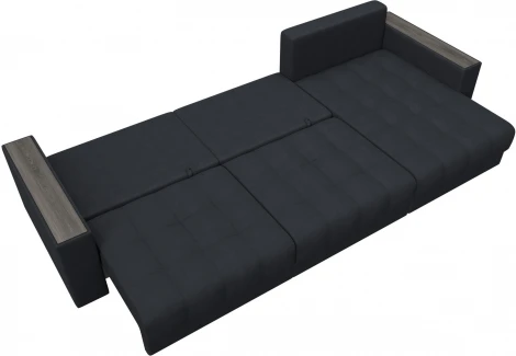 Диван угловой с декором Лига-049 НПБ Лонг Лига Диванов (Замша) арт.128510