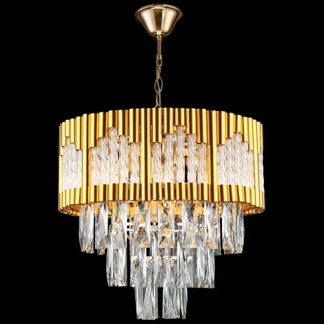 Подвесная люстра Reluce 02145-0.4-05 FGD (220V, хрусталь, на цепи)