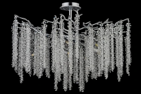 Потолочная люстра хрустальная на штанге Dio D`arte Tavenna Nickel Tavenna H 1.3.76.100 N (220V)