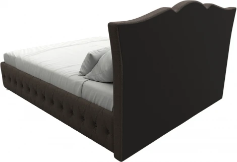 Кровать интерьерная Герда 160 (Коричневый/Рогожка) Лига Диванов арт.123065