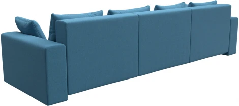 Диван прямой Майами Long (Голубой/Рогожка) Лига Диванов арт.123340