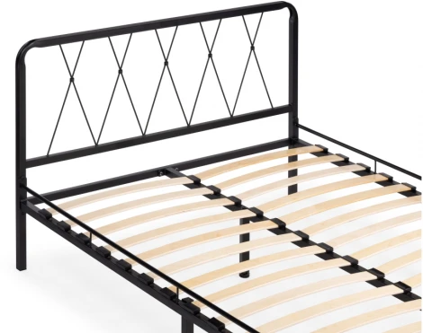 Полутораспальная кровать Woodville Иоханна 18 120х200 черная 511603