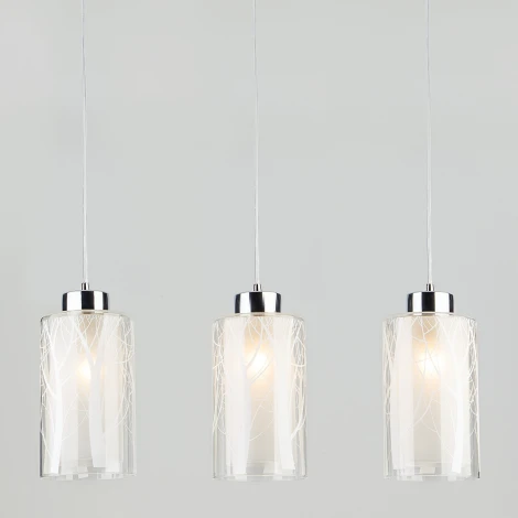 Подвесной светильник Eurosvet 50001 50001/3 хром (220V, на проводе, круглые)