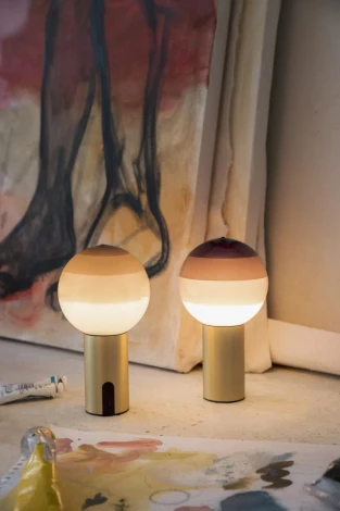 Настольная лампа Dipping Light Portable шоколадный-матовая латунь Marset A691-453-4715-27K (251326)