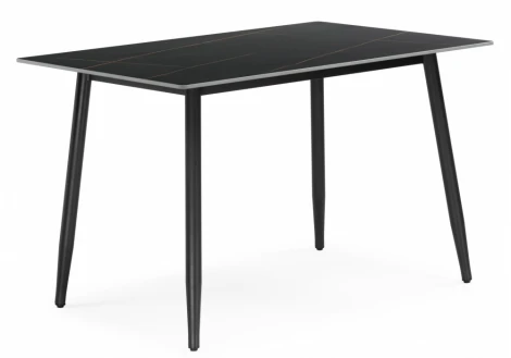 Кухонный стол Woodville Rion 120 черный мрамор / черный