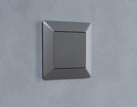 Рамка Ambrella Volt ALFA Line (Антрацит серый) 1-ая AF110651