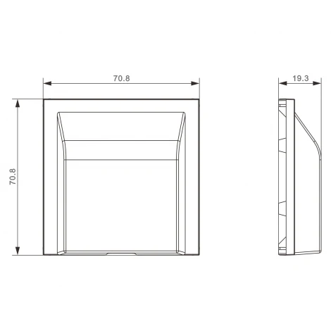Кабельный вывод, матовый белый Donel S08 DS87133