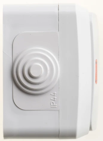 Выключатель накладной одноклавишный с подсветкой (серый) IP44 Systeme Electric BA10-045C