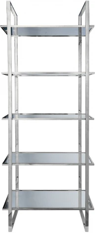 47ED-00400 Стеллаж прозр.стекло/хром 81*40*200см Garda Decor