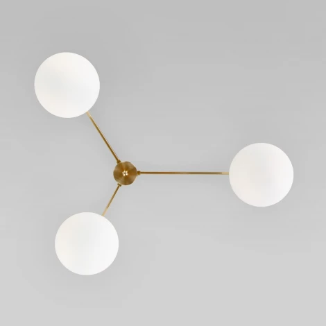 Потолочная люстра Eurosvet Opaline 70220/3 латунь (шар)