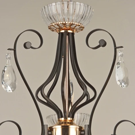 Подвесная люстра Reluce 04456-0.4-03 (220V, подвески, на цепи, подсвечник, свеча)