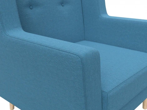 Кресло Брайтон (Голубой/Рогожка) Лига Диванов арт.125629