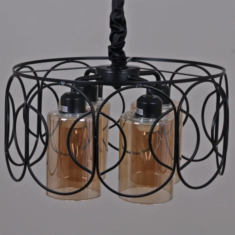 Подвесная люстра Reluce 03883-0.4-04 BK (220V)