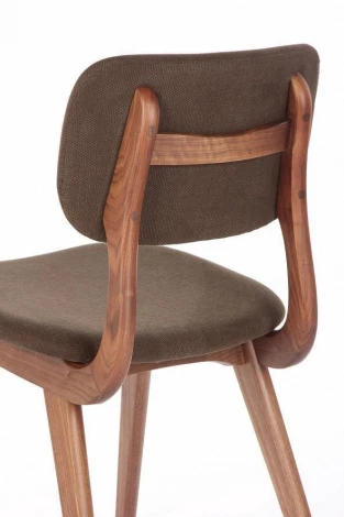 Деревянный стул Civil 1 Коричневый ткань