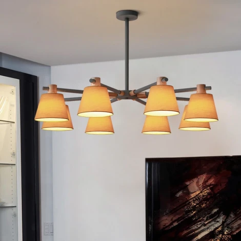 Потолочная люстра на штанге Natura A Yellow 8 ImperiumLoft Naturaay01 (177990-26) (220V)