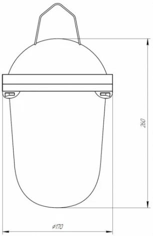 Подвесной светильник ЭРА НСП 41-200-001 (220V, IP54)