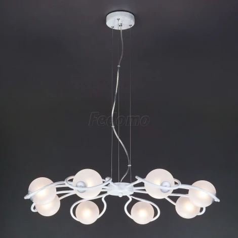 Подвесная люстра Eurosvet Camomile 70089/8 белый с серебром