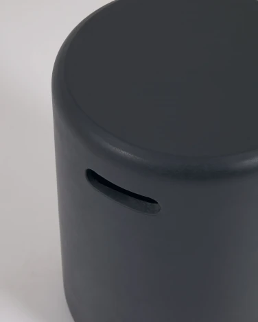 Столик Taimi из бетона в черном цвете La Forma (ex Julia Grup) арт.115541