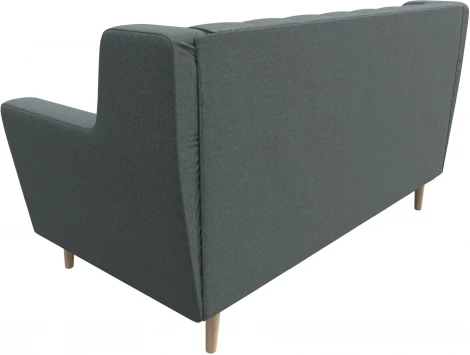 Диван кухонный прямой Брайтон 2 Люкс (Серый/Рогожка) Лига Диванов арт.122448