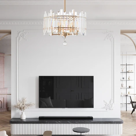 Потолочная люстра на штанге Arte Milano Sorrento-2409 372409/5/350/400 GD (220V)