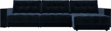 Диван угловой с декором Лига-049 НПБ Лонг Лига Диванов (Велюр) арт.128311