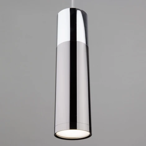 Подвесной светильник Eurosvet Double Topper 50135/1 LED хром/черный жемчуг (220V, на проводе)