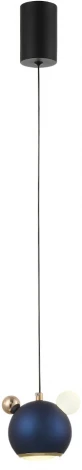 Подвесной светильник Crystal Lux AMIGO SP LED BLUE (220V, на проводе, шар)