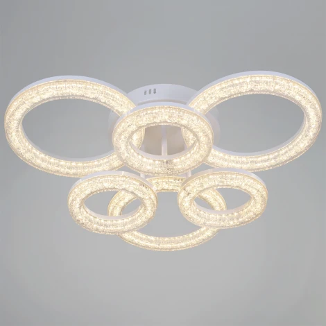 Потолочная люстра светодиодная на штанге с регулировкой цветовой температуры, яркости и ночным режимом Reluce 29290-0.3-3+3 WH