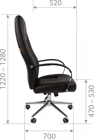 Компьютерное кресло CHAIRMAN 950 (Металл,Экокожа/Черный)